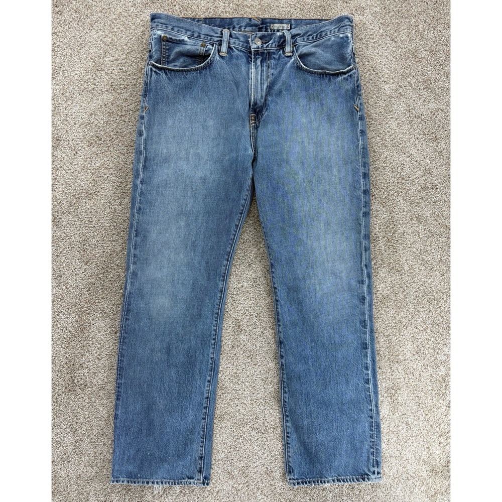 Polo Ralph Lauren Vintage PRL 67 Zip Fly Denim Jeans Mens 33x30 Blue 100% Cotton